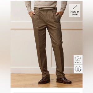 Todd Snyder Italian Heathered Cotton Side Tab Trouser in Sand